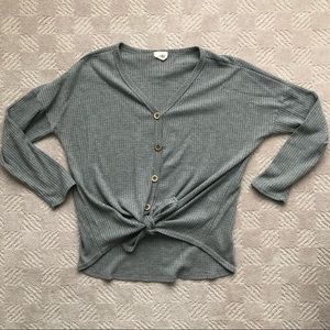 Waffle knit top
